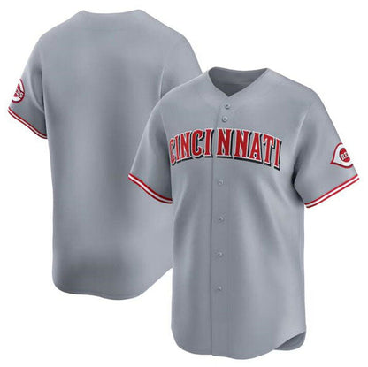 Cincinnati Reds Blank Gray Away Limited Baseball Stitched Jersey - Main View