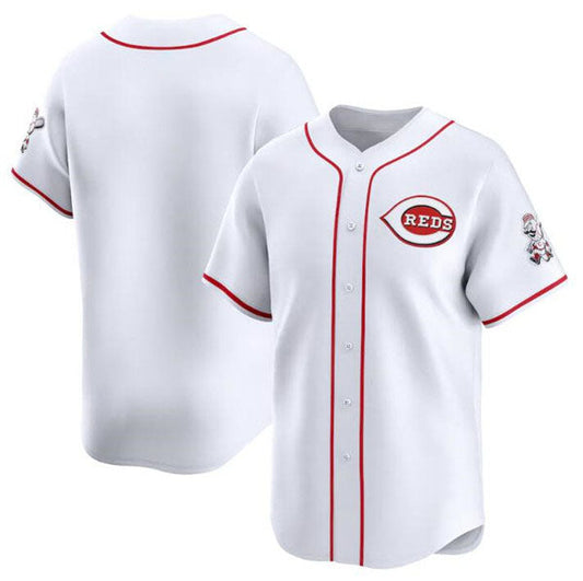Cincinnati Reds Blank White Home Limited Baseball Stitched Jersey - Main View