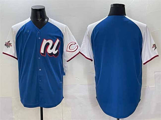 Cincinnati Reds National League Blank Blue Alternate 2025 All-Star Edition Limited Stitched Baseball Jersey - Main View