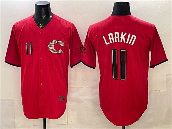 Cincinnati Reds #11 Barry Larkin Red 2026 City Connect Stadium Stitched Jersey - Main View