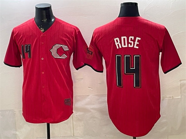 Cincinnati Reds #14 Pete Rose Red 2026 City Connect Stadium Stitched Jersey - Main View