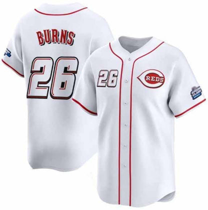 Cincinnati Reds #26 Chase Burns White 2025 Speedway Classic Home Limited Stitched Baseball Jersey - Main View