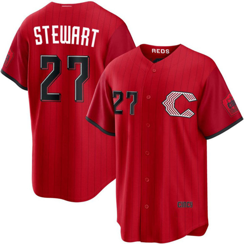 Cincinnati Reds #27 Sal Stewart Red 2026 City Connect Limited Stitched Baseball Jersey - Main View