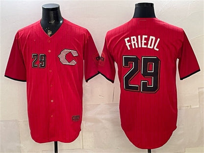 Cincinnati Reds #29 TJ Friedl Red 2026 City Connect Stadium Stitched Jersey - Main View