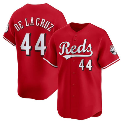 Cincinnati Reds #44 Elly De La Cruz Alternate Limited Player Jersey - Red Stitched Baseball Jerseys - Main View