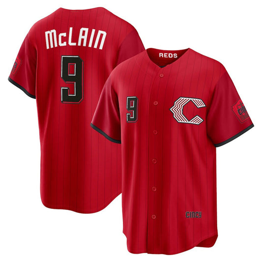 Cincinnati Reds #9 Matt McLain Red 2026 City Connect Stadium Stitched Baseball Jersey - Main View