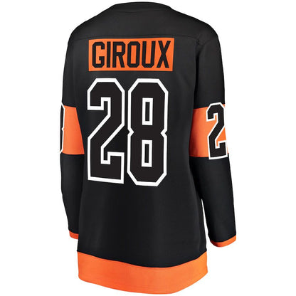P.Flyers #28 Claude Giroux Fanatics Branded Alternate Breakaway Player Jersey Black Stitched American Hockey Jerseys - Main View