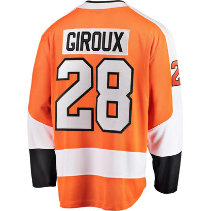 P.Flyers #28 Claude Giroux Fanatics Branded Home Breakaway Player Jersey  Orange Stitched American Hockey Jerseys - Main View
