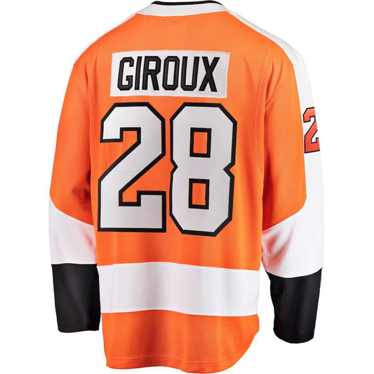 P.Flyers #28 Claude Giroux Fanatics Branded Home Breakaway Player Jersey  Orange Stitched American Hockey Jerseys - Main View