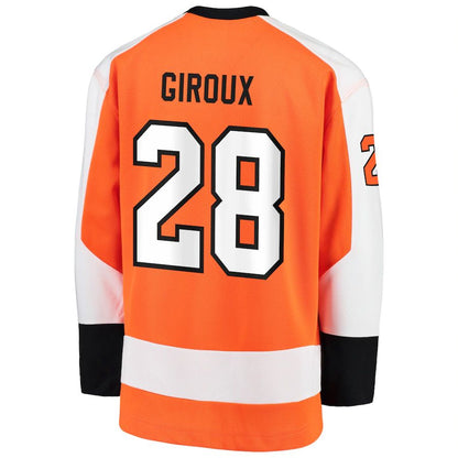 P.Flyers #28 Claude Giroux Fanatics Branded Replica Player Jersey Orange Stitched American Hockey Jerseys - Main View