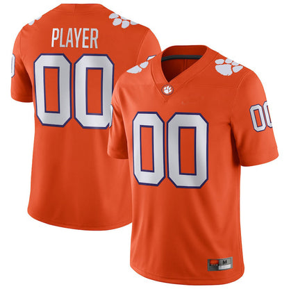 Custom C.Tigers Pick-A-Player NIL Replica Football Jersey  Orange American Stitched College Jerseys - Main View