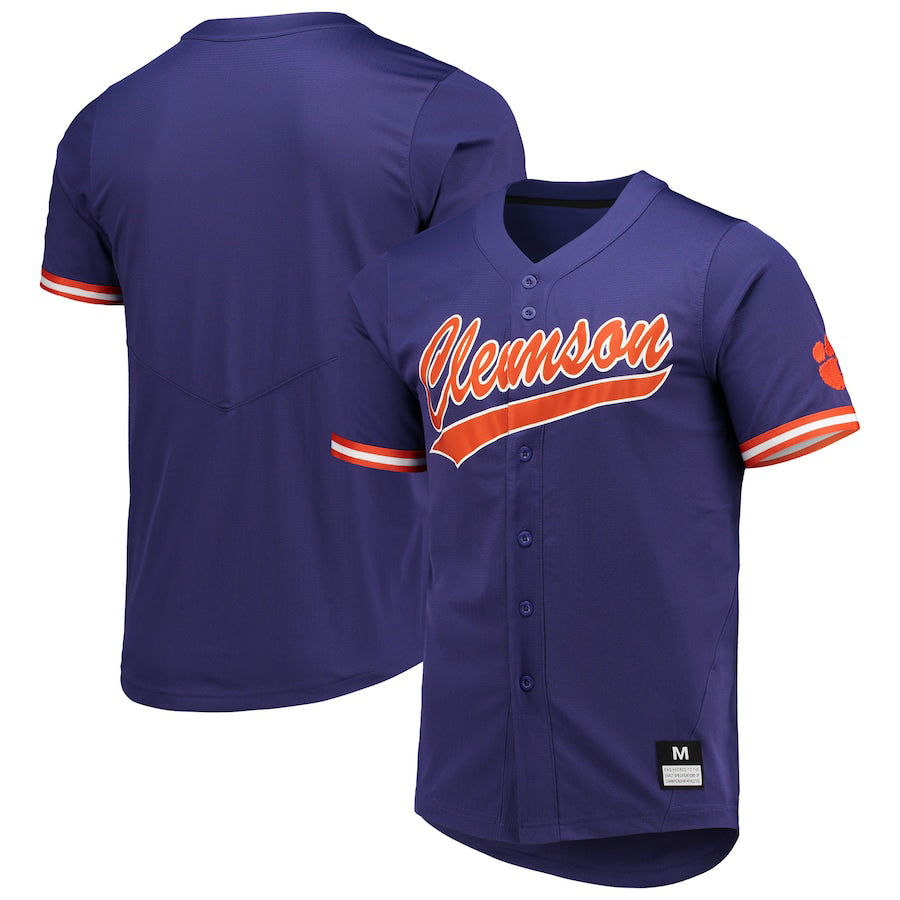 C.Tigers Replica Baseball Jersey Purple Stitched American College Jerseys - Main View