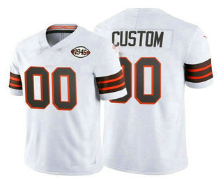 Custom C.Browns ACTIVE PLAYER Custom 1946 Vapor Stitched American Football Jerseys - Main View