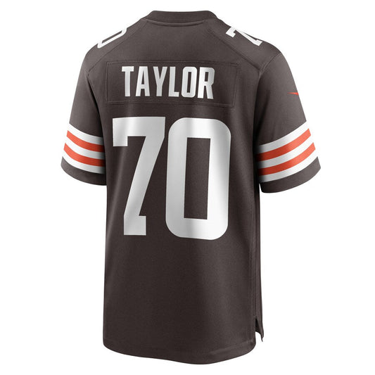 C.Browns #70 Alex Taylor Brown Team Game Player Jersey Stitched American Football Jerseys - Main View