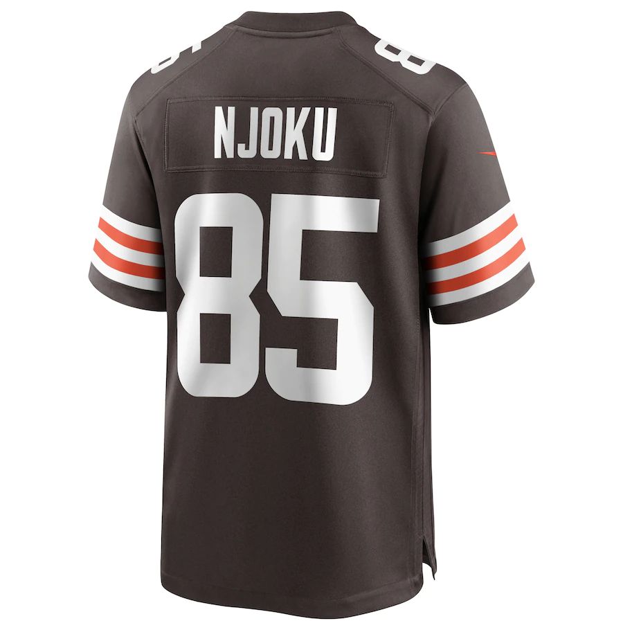 C.Browns #85 David Njoku Brown Player Game Jersey Stitched American Football Jerseys - Main View