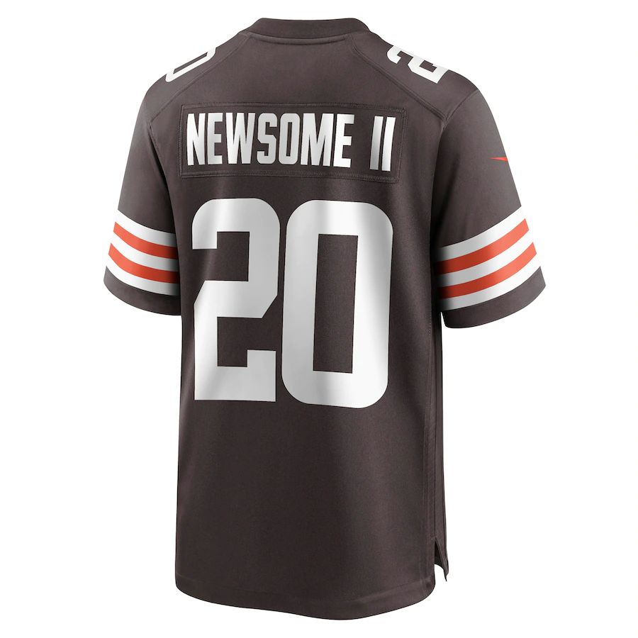 C.Browns #20 Greg Newsome II Brown Game Jersey Stitched American Football Jerseys - Main View