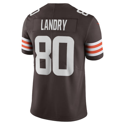 C.Browns #80 Jarvis Landry Brown Vapor Limited Player Jersey Stitched American Football Jerseys - Main View