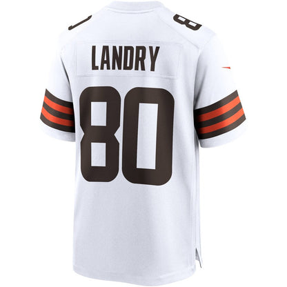 C.Browns #80 Jarvis Landry White Game Jersey Stitched American Football Jerseys - Main View