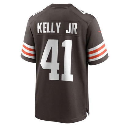 C.Browns #41 John Kelly Jr. Brown Game Player Jersey Stitched American Football Jerseys - Main View