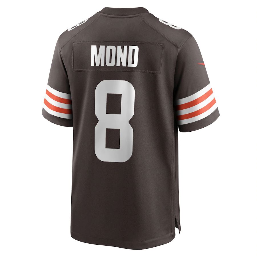 C.Browns #8 Kellen Mond Brown Game Player Jersey Stitched American Football Jerseys - Main View