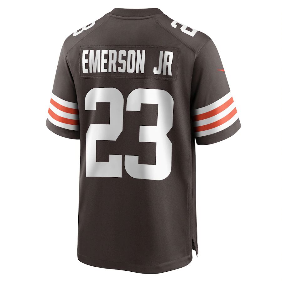C.Browns #23 Martin Emerson Jr. Brown Game Player Jersey Stitched American Football Jerseys - Main View