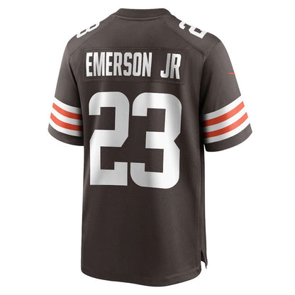 C.Browns #23 Martin Emerson Jr. Brown Game Player Jersey Stitched American Football Jerseys - Main View