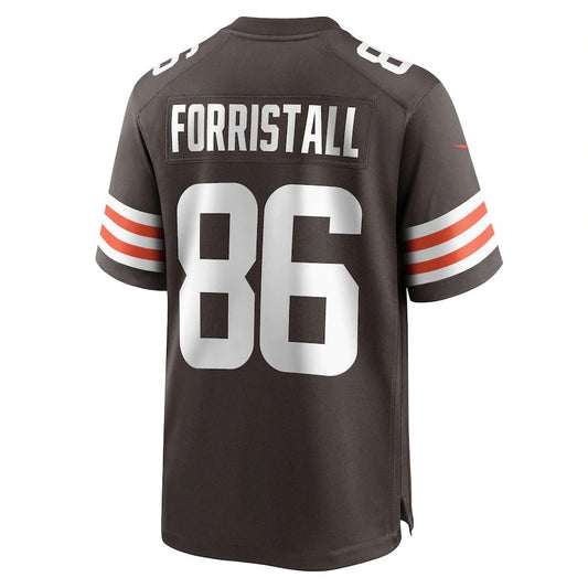 C.Browns #66 Miller Forristall Brown Game Player Jersey Stitched American Football Jerseys - Main View