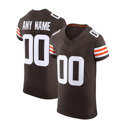 Custom C.Brown Brown Vapor F.U.S.E. Elite Custom Jersey Stitched American Football Jerseys - Main View