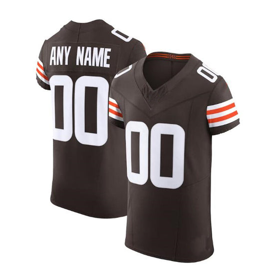 Custom C.Brown Brown Vapor F.U.S.E. Elite Custom Jersey Stitched American Football Jerseys - Main View