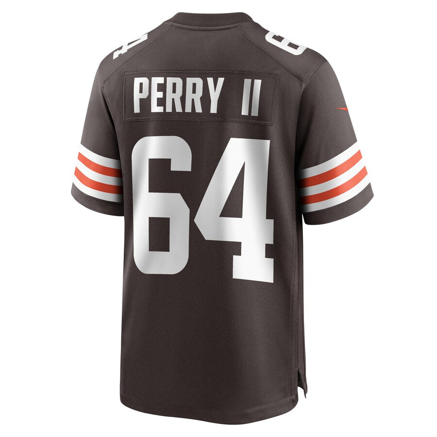 C.Browns #64 Roderick Perry II Brown Game Player Jersey Stitched American Football Jerseys - Main View