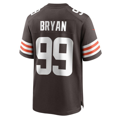 C.Browns #99 Taven Bryan Brown Game Jersey Stitched American Football Jerseys - Main View