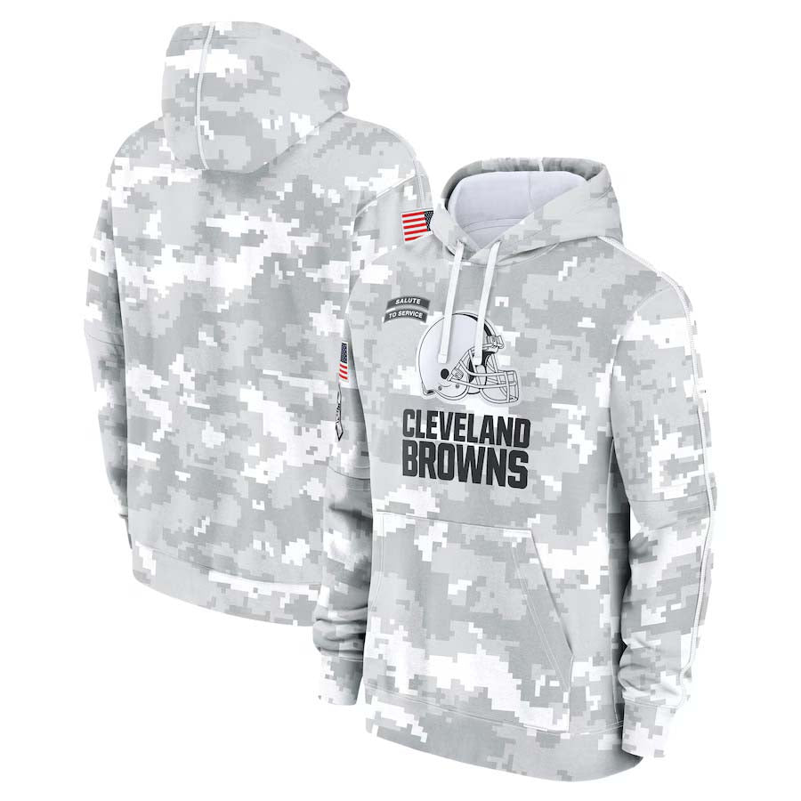 C.Browns 2024 Salute To Service Club Pullover Hoodie Cheap sale Birthday and Christmas gifts Stitched American Football Jerseys - Main View