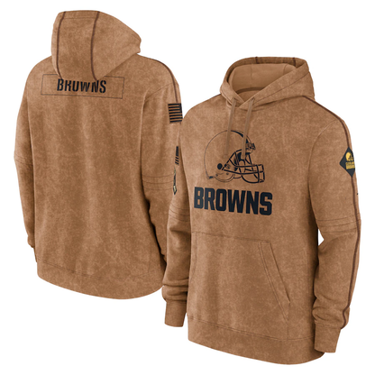 C.Browns 2023 Salute To Service Club Pullover Hoodie Cheap sale Birthday and Christmas gifts Stitched American Football Jerseys - Main View