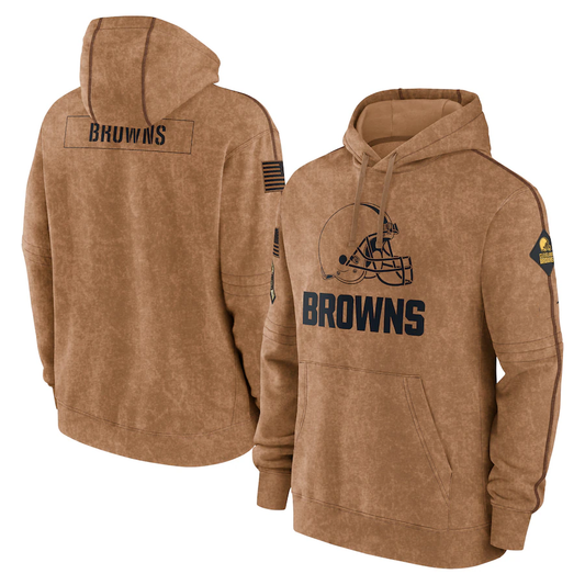C.Browns 2023 Salute To Service Club Pullover Hoodie Cheap sale Birthday and Christmas gifts Stitched American Football Jerseys - Main View