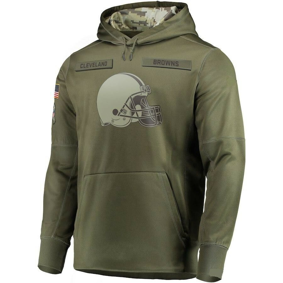 C.Browns 2024 Salute To Service Club Pullover Hoodie Cheap sale Birthday and Christmas gifts Stitched American Football Jerseys - Main View