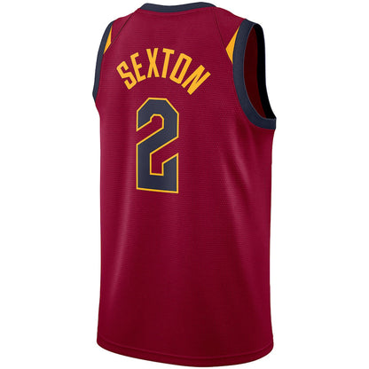 C.Cavaliers #2 Collin Sexton Swingman Jersey Wine Stitched American Basketball Jersey - Main View