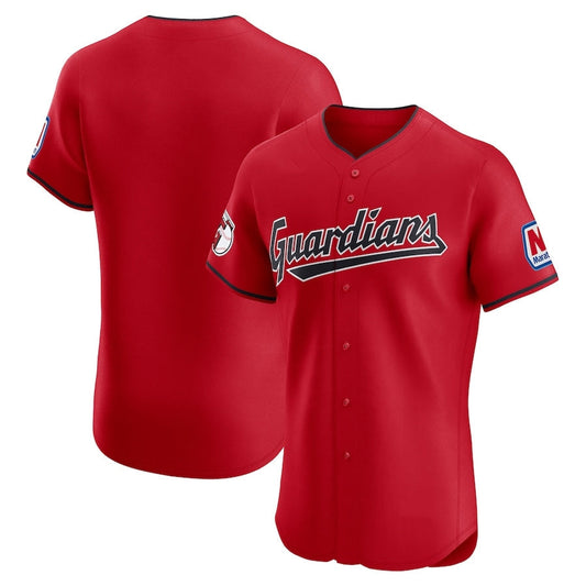 Cleveland Guardians Alternate Elite Jersey - Red American Baseball Jerseys - Main View