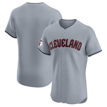 Cleveland Guardians Alternate Vapor Premier Elite Patch Jersey - Gray American Baseball Jerseys - Main View