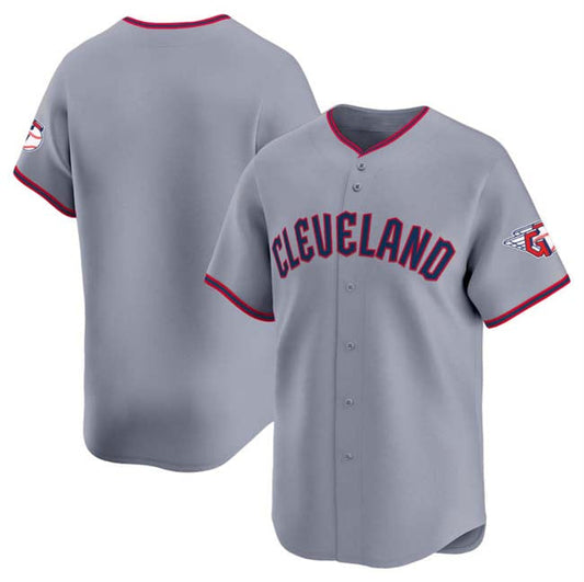 Cleveland Guardians Blank Gray 2025 Alternate Limited Stitched Baseball Jersey - Main View