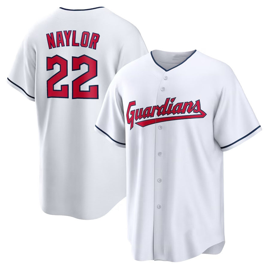 Cleveland Guardians #22 Josh Naylor Home Replica Jersey - White American Football Jerseys - Main View