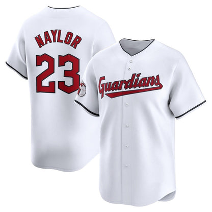 Cleveland Guardians #23 Bo Naylor Home Limited Player Jersey - White American Baseball Jerseys - Main View