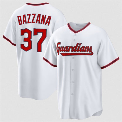 Cleveland Guardians #37 Travis Bazzana White Home Limited Stitched Jersey - Main View