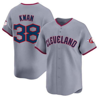 Cleveland Guardians #38 Steven Kwan Gray 2025 Alternate Limited Stitched Baseball Jersey - Main View