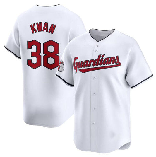 Cleveland Guardians #38 Steven Kwan White Home Limited Baseball Stitched Jersey - Main View