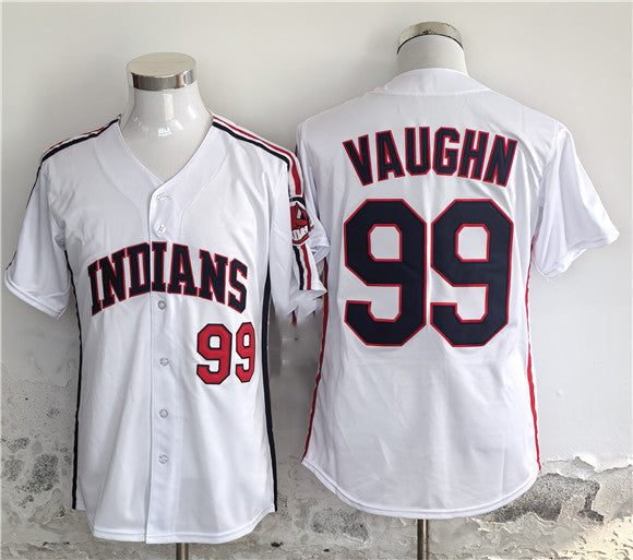 Cleveland Guardians #99 Ricky Vaughn White Stitched Baseball Jersey - Main View