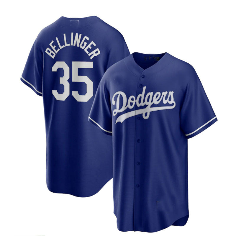 Los Angeles Dodgers #35 Cody Bellinger Alternate Replica Player Name Jersey - Royal Baseball Jerseys - Main View