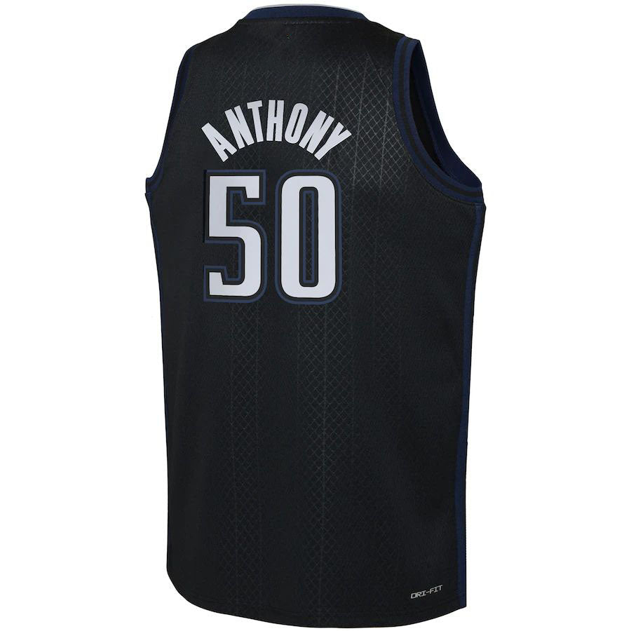 O.Magic #50 Cole Anthony 2022-23 Swingman Jersey City Edition Black Stitched American Basketball Jersey - Main View