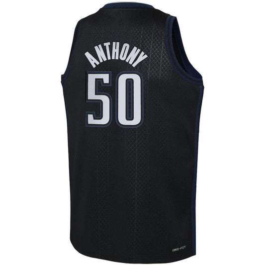 O.Magic #50 Cole Anthony 2022-23 Swingman Jersey City Edition Black Stitched American Basketball Jersey - Main View