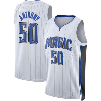 O.Magic #50 Cole Anthony Unisex 2022-23 Swingman Jersey Association Edition White Stitched American Basketball Jersey - Main View