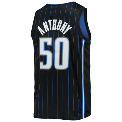 O.Magic #50 Cole Anthony Unisex 2022-23 Swingman Jersey Icon Edition Black Stitched American Basketball Jersey - Main View